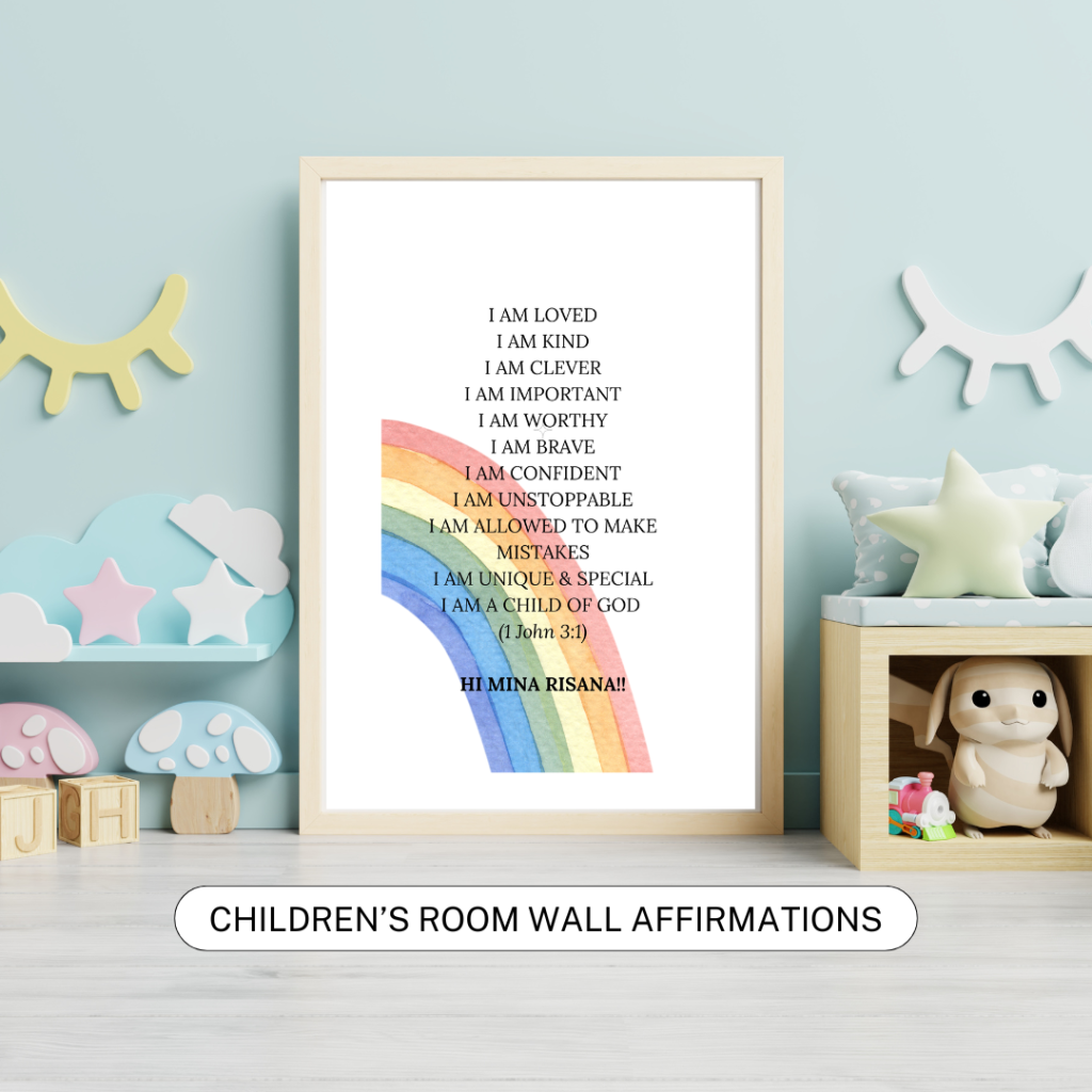 Children’s Room Wall Affirmations